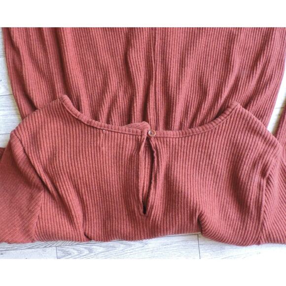 Old Navy Side-Tie Rib-Knit Jumpsuit for Girls Pumpkin Size XL 14/16 - Picture 3 of 4